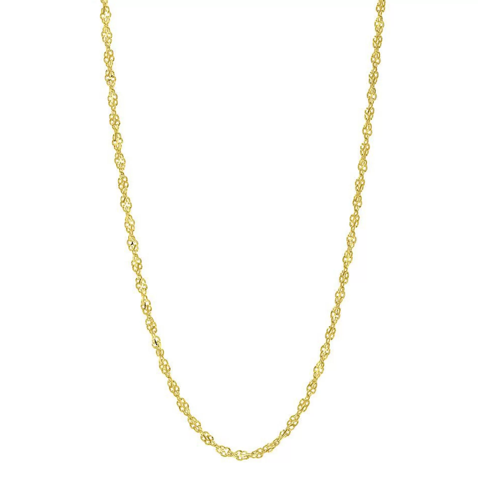 Necklaces & Pendants^* Singapore Chain In 14K Yellow Gold, 18"