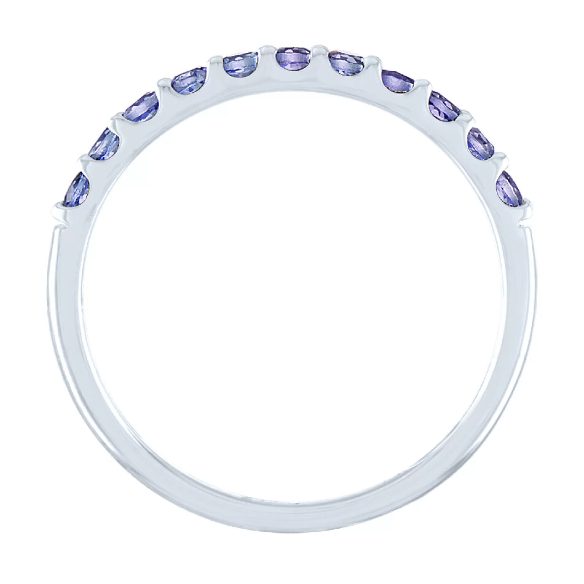 Rings^Layering & Stacking Tanzanite Band In 10K White Gold