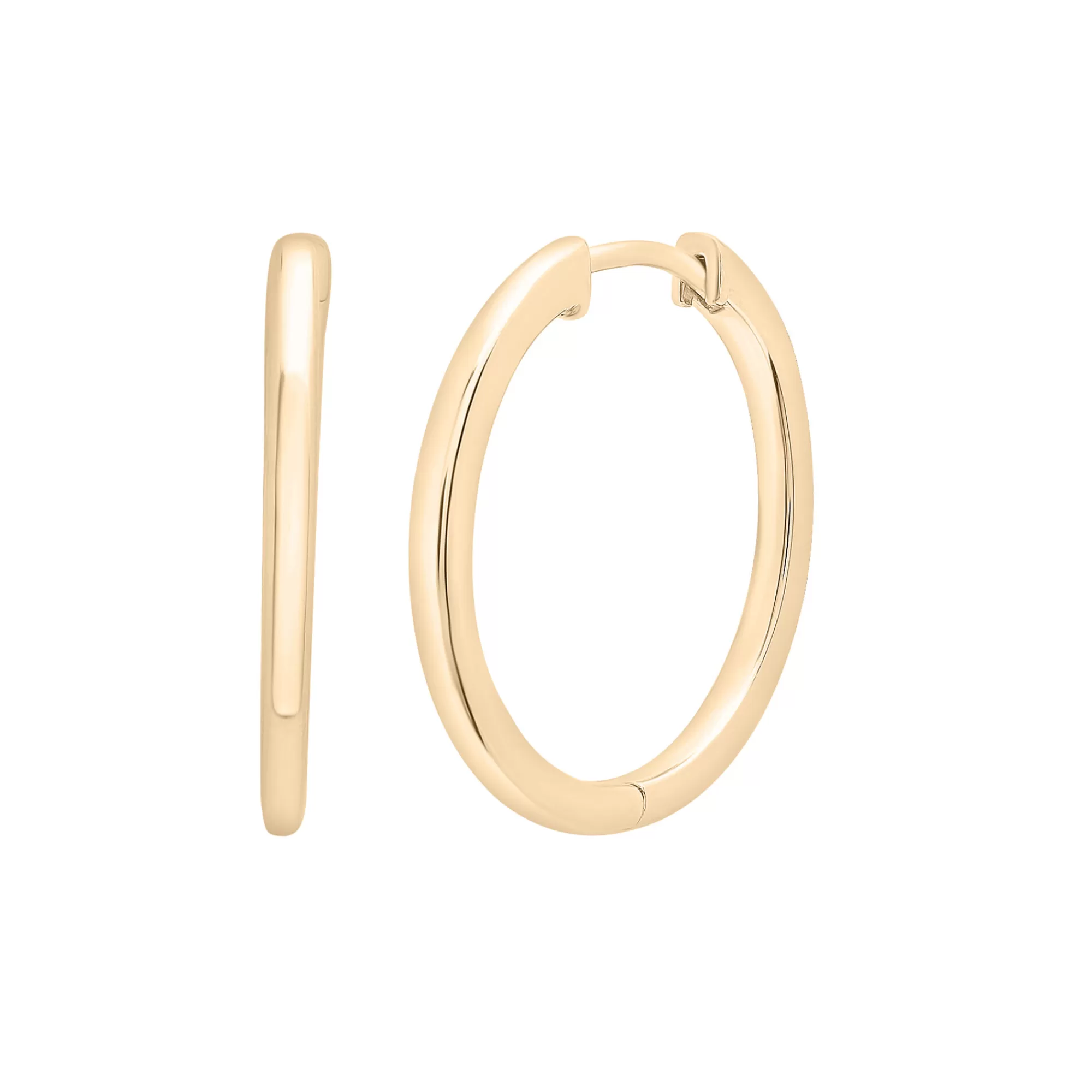 Earrings^Laure by Aurate Thin Hoop Earrings In Vermeil, 21Mm