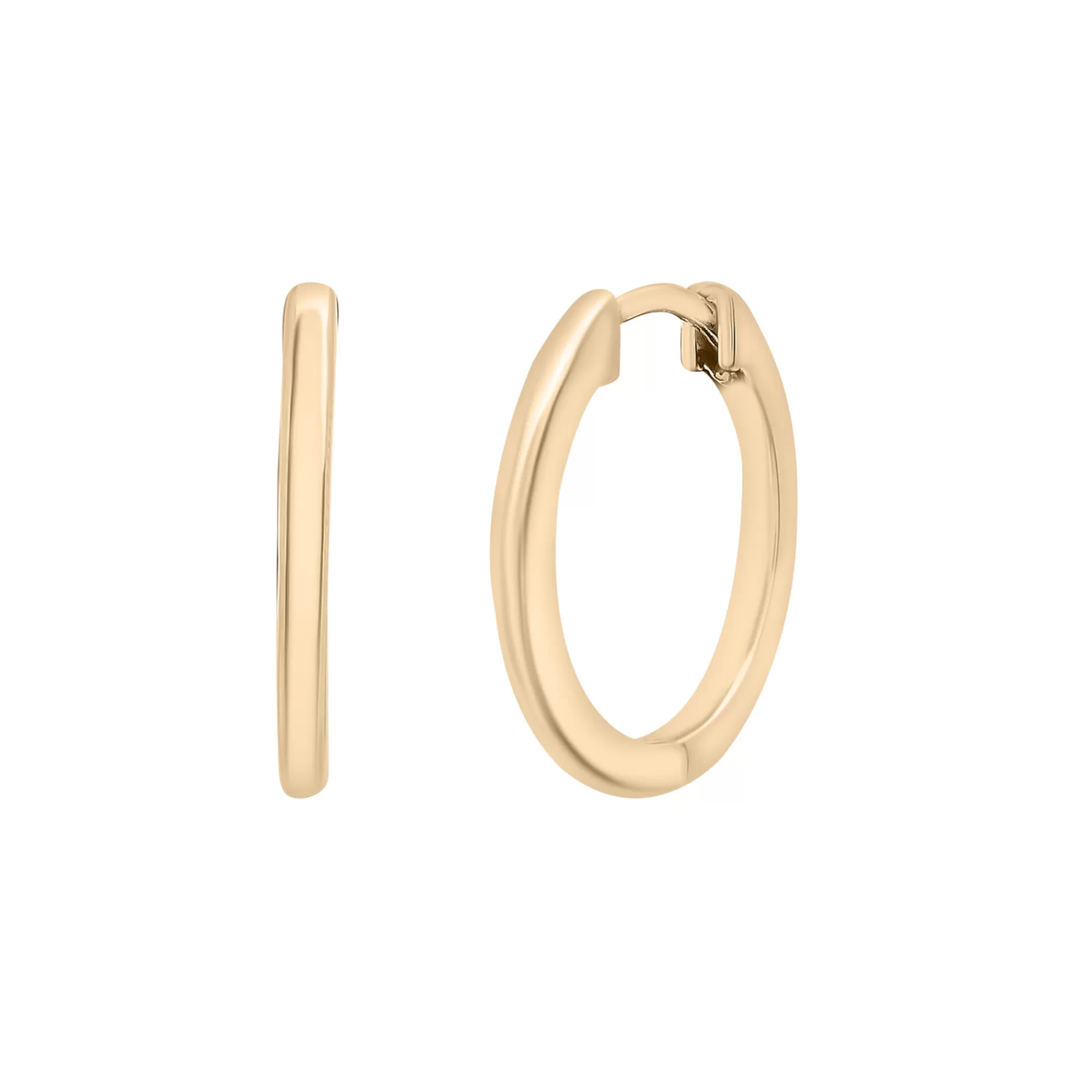 Earrings^Laure by Aurate Thin Huggie Hoop Earrings In Vermeil, 18Mm