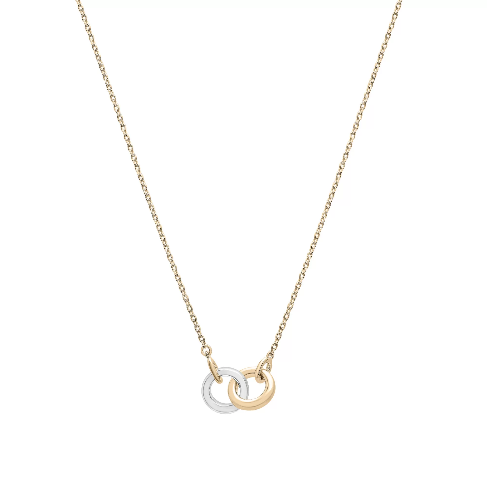 Necklaces & Pendants^Laure by Aurate Two-Tone Linked Circle Necklace In Vermeil