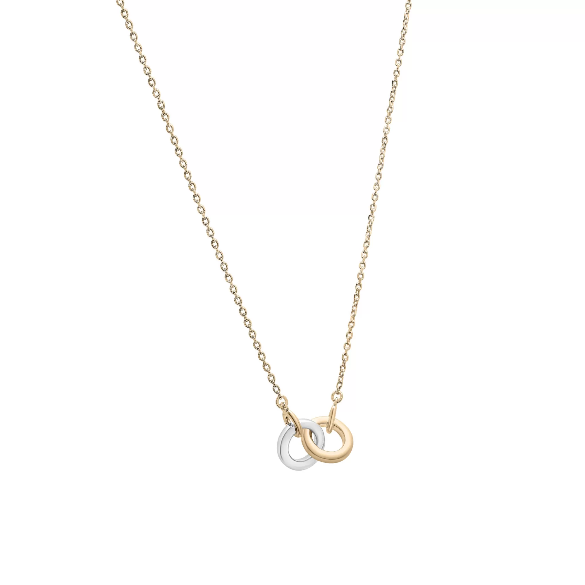 Necklaces & Pendants^Laure by Aurate Two-Tone Linked Circle Necklace In Vermeil