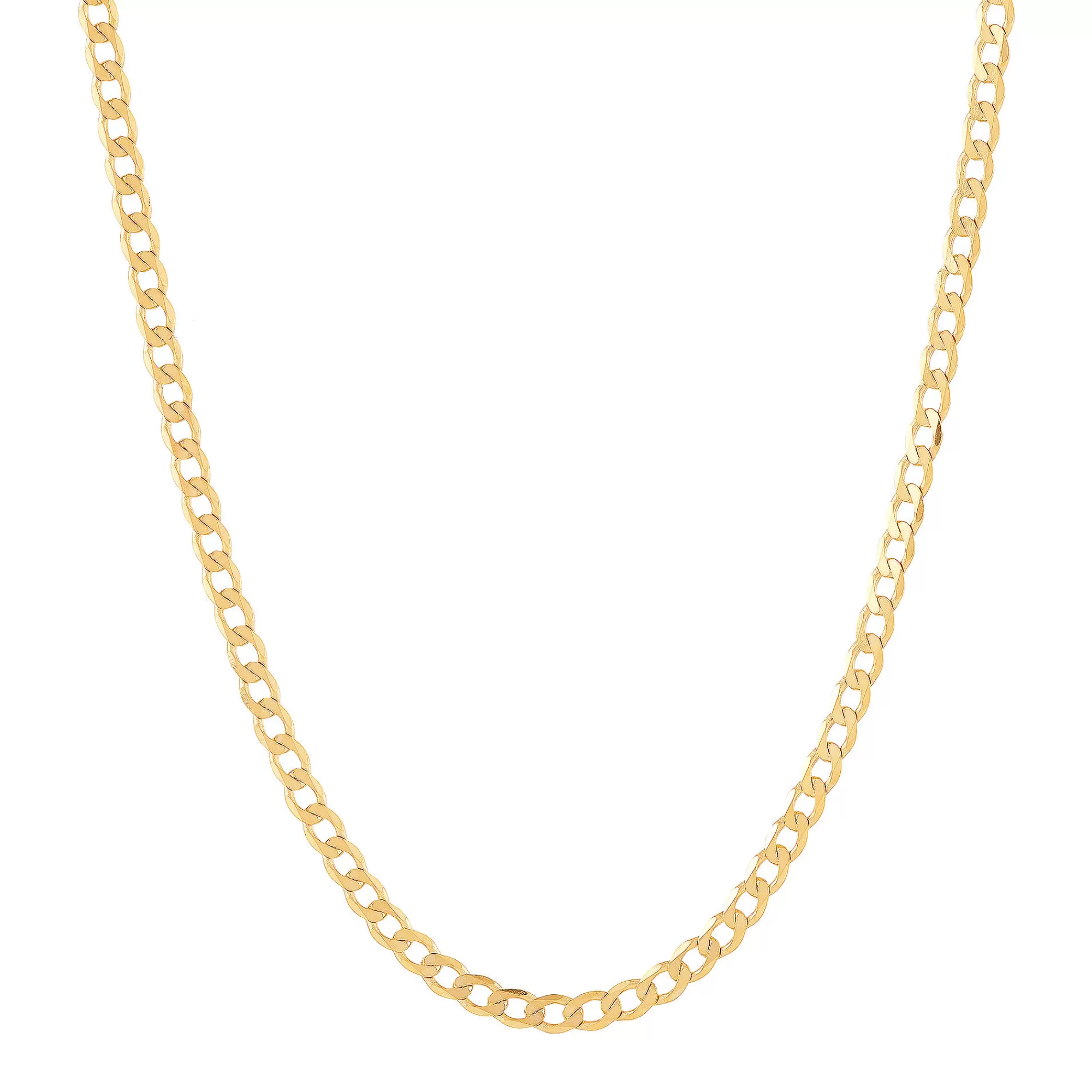 Necklaces & Pendants^* Velvet Curb Chain In 14K Yellow Gold 1.45Mm, 18"