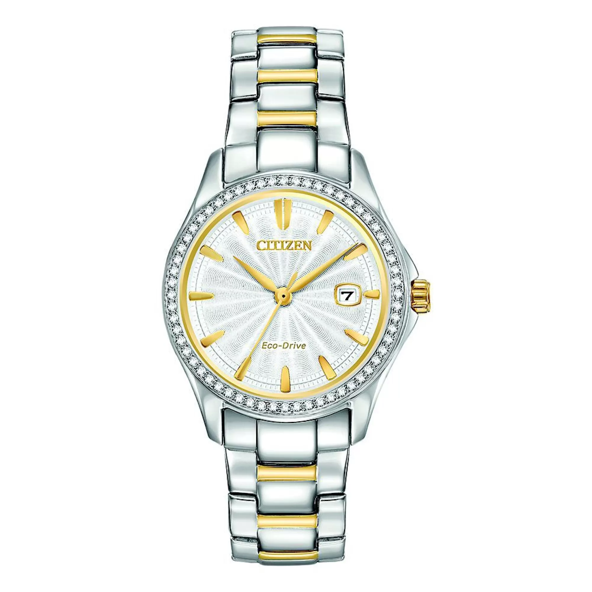 Women's Watches^Citizen® Eco™ Women's Watch & Bracelet Set In Two-Tone Ion-Plated Stainless Steel