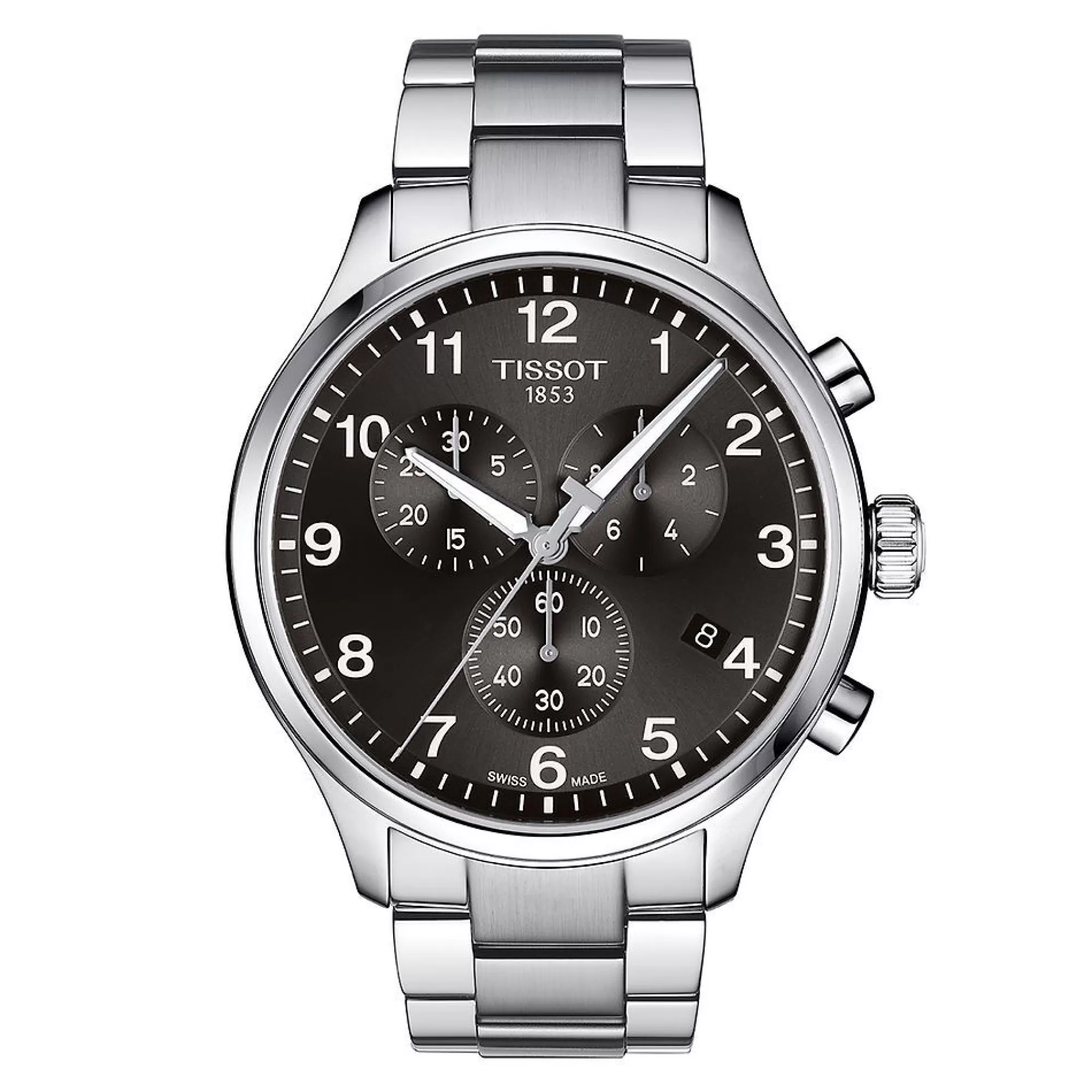 Men's Jewelry^Tissot® Xl Chrono Classic Black Men's Watch In Stainless Steel, 45Mm